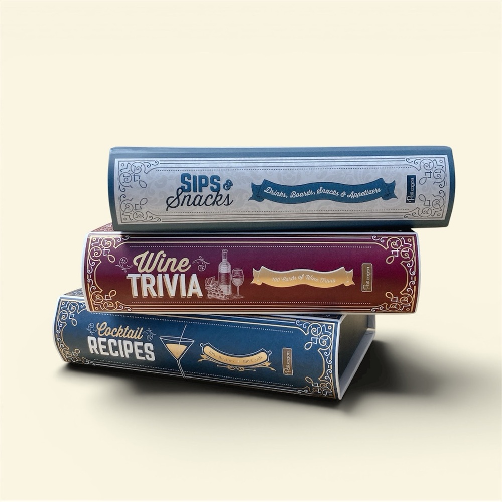 Party Cars Sets - Sips & Snacks | Wine Trivia | Cocktail Recipes
